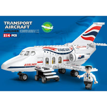 Load image into Gallery viewer, 214PCS MOC City Airliner Air Bus Plane Figure Model Toy Building Block Brick Gift Kids Compatible Lego
