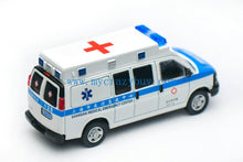 Load image into Gallery viewer, 1:64 Shanghai Ambulance Express 3500 Van Sports Model Diecast Metal Car New Collection
