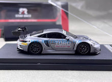 Load image into Gallery viewer, SR 1:64 Silver 911 GT3 R Racing Sports Model Diecast Metal Car New Collection
