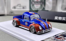Load image into Gallery viewer, Liberty 1:64 Blue Gulf VW Beetle Pickup Truck Sports Model Diecast Metal Car
