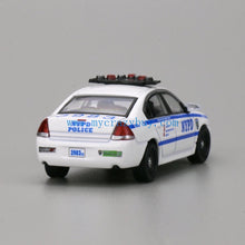 Load image into Gallery viewer, 1:64 596 White IMPALA NYPD New York Police Sedan Model Diecast Metal Car New Collection
