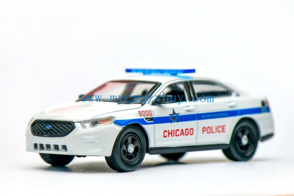 1:64 596Model Ford Taurus Chicago Police Interceptor Model Diecast Metal Car