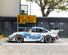Load image into Gallery viewer, SW 1:64 White 911 RWB 993 Dragon Classic Sports Model Diecast Metal Car New Collection
