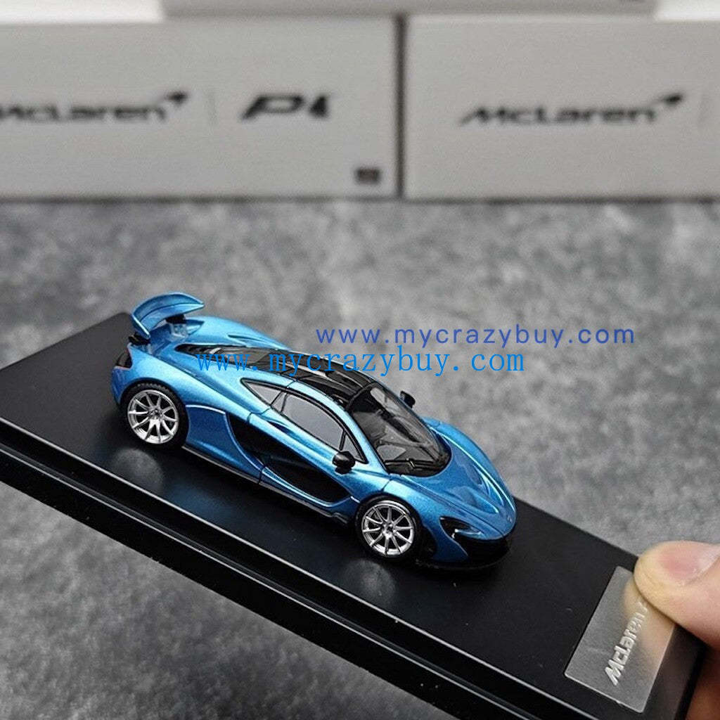 LCD 1:64 Ice Blue Mclaren P1 Racing Sports Model Diecast Metal Car New Collection