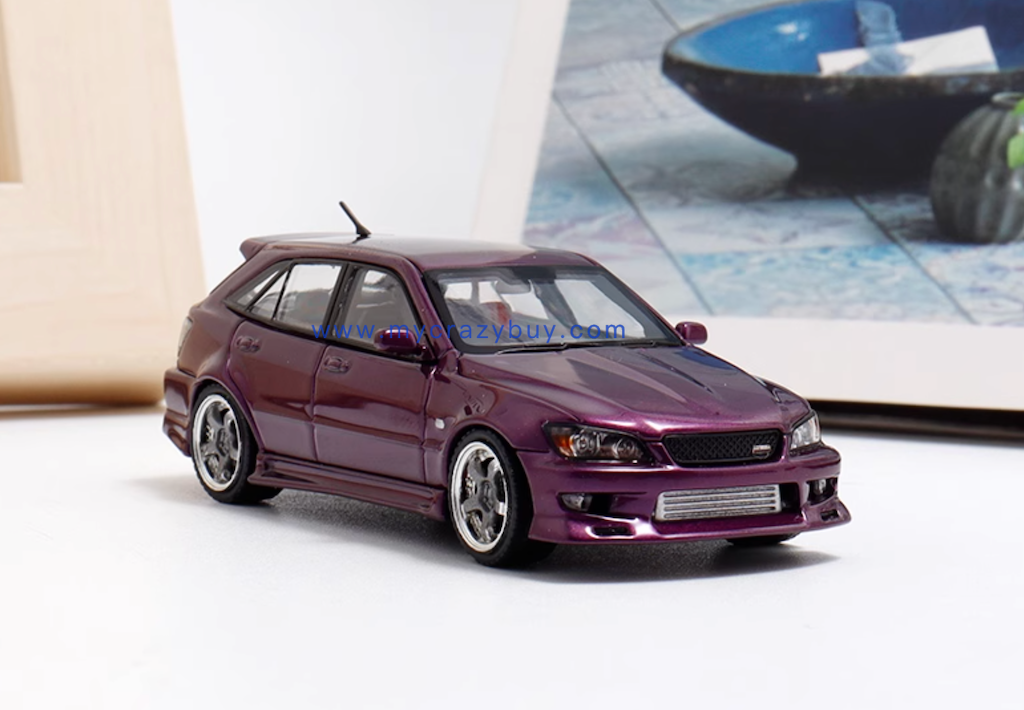 Mortal 1:64 HEC Purple Altezza Wagon Sports Model Diecast Metal Car New Collection