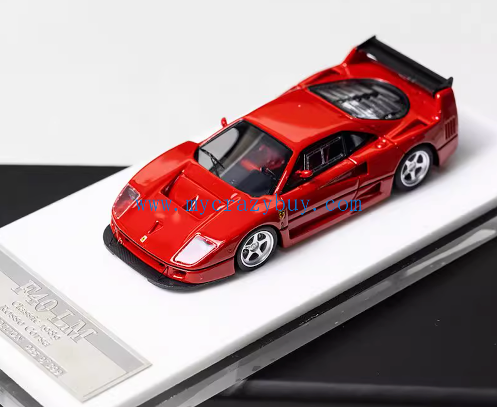 MY64 1:64 Red F40 LM Classic Racing Sports Model Diecast Resin Car New Collection