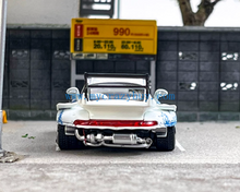 Load image into Gallery viewer, SW 1:64 White 911 RWB 993 Dragon Big Spoiler Sport Model Diecast Metal Car New Collection
