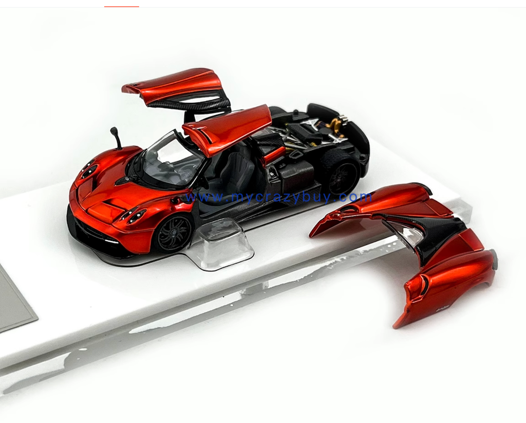 HKM 1:64 Red Huayra Coupe Racing Sports Model Diecast Metal Car New Collection