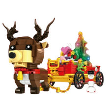 Load image into Gallery viewer, 481PCS MOC Christmas Reindeer Elk Car Vehicle Snowman Model Toy Building Block Brick Gift Kids Compatible Lego
