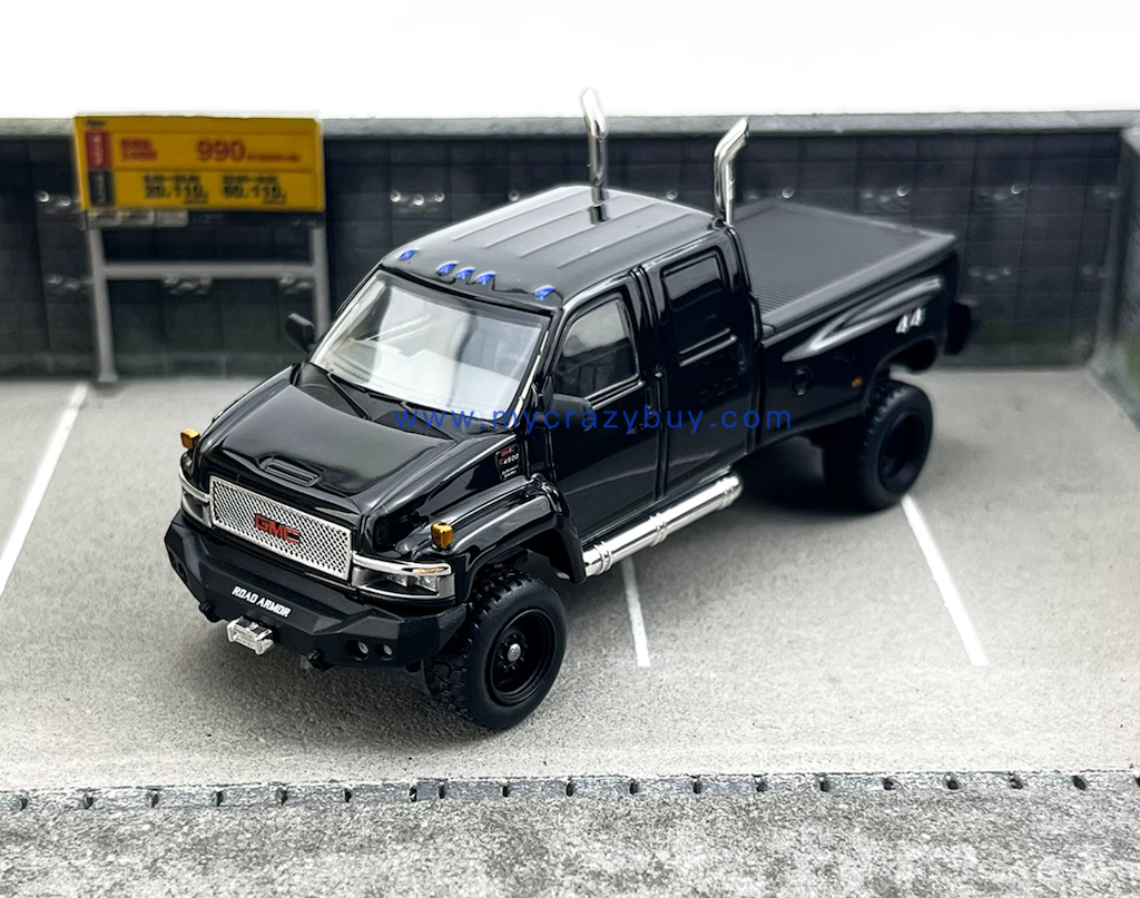 GOC 1:64 HEC Black Top kick C4500 Muscle Pickup Truck Model Diecast Metal Car