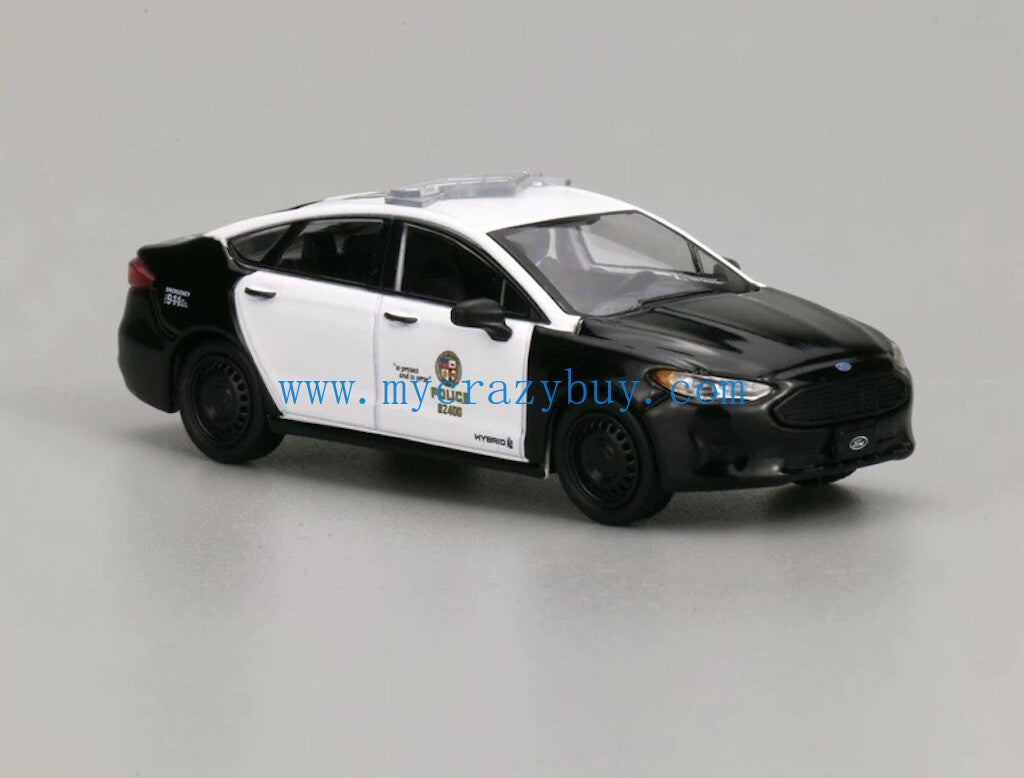 1:64 596Model Mondeo Fusion LAPD Police Interceptor Model Diecast Metal Car