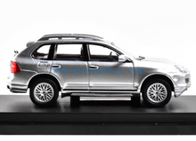 Load image into Gallery viewer, SW 1:64 Silver Cayenne Turbo S Luxury SUV Sports Model Diecast Metal Car New Collection

