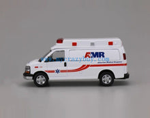 Load image into Gallery viewer, 1:64 596 White AMR Ambulance Express 3500 Van Model Diecast Metal Car New Collection
