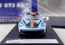 Load image into Gallery viewer, SW 1:64 Blue 992 GT3 RS Sports Model Diecast Metal Car New Collection
