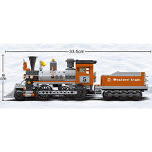 Load image into Gallery viewer, 853PCS MOC Western Train Track Scene Model Toy Building Block Brick Gift Kids Compatible Lego

