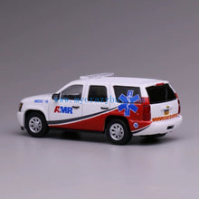 Load image into Gallery viewer, 1:64 596 White Tahoe AMR Medic Ambulanc SUV Model Diecast Metal Car New Collection
