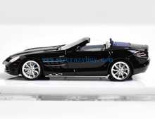 Load image into Gallery viewer, MJ 1:64 Black SLR Convertible Sports Model Diecast Resin Car New Collection
