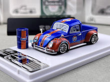 Load image into Gallery viewer, Liberty 1:64 Blue Gulf VW Beetle Pickup Truck Sports Model Diecast Metal Car
