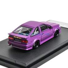 Load image into Gallery viewer, SW 1:64 Purple JDM AE86 Trueno RWB Sports Model Diecast Metal Car New Collection
