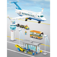 Load image into Gallery viewer, 1003PCS MOC City Airport Terminal Airplane Tower Figure Bus Scene Model Toy Building Block Brick Gift Kids DIY Compatible Lego
