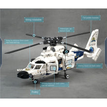 Load image into Gallery viewer, 745PCS MOC City SWAT Police Helicopter Figure Model Toy Building Block Brick Gift Kids DIY
