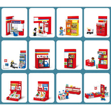 Load image into Gallery viewer, 845PCS MOC City Super Market Shop Store Figure Scene Model Toy Building Block Brick Gift Kids DIY Compatible Lego
