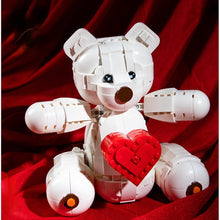 Load image into Gallery viewer, 693PCS MOC Express Love Valentine White Bear Cute Storage Ring Box Model Toy Building Block Brick Gift Kids DIY Compatible Lego
