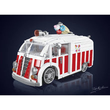 Load image into Gallery viewer, 1078PCS MOC City Ice Cream Truck Van Vending Car Model Toy Buiding Block Brick Gift Kids DIY Compatible Lego
