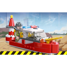 Load image into Gallery viewer, 353PCS MOC City Fire Control Engine Boat Command Helicopter Figure Model Toy Building Block Brick Gift Kids DIY
