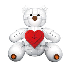 Load image into Gallery viewer, 693PCS MOC Express Love Valentine White Bear Cute Storage Ring Box Model Toy Building Block Brick Gift Kids DIY Compatible Lego
