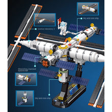 Load image into Gallery viewer, 838PCS MOC Space NASA Tiangong Space Station Figure Model Toy Building Block Brick Gift Kids DIY Compatible Lego
