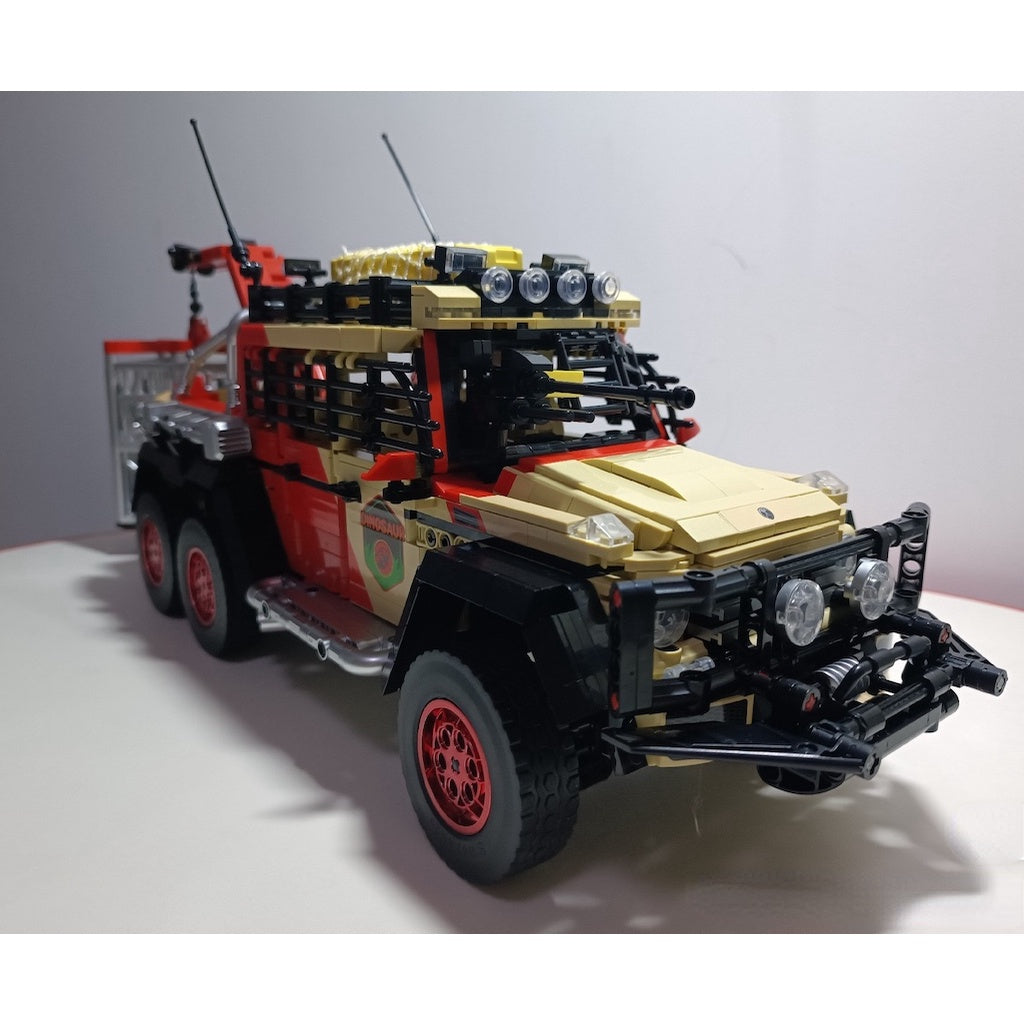 2453PCS MOC Technic Speed Static 6x6 Hunting SUV Jeep Car Model Toy Building Block Brick Gift Kids DIY Set New 1:14 Compatible Lego