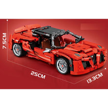 Load image into Gallery viewer, 470PCS MOC Technic Speed Pull Back Alfa Super Racing Sports Car Model Toy Building Block Brick Gift Kids DIY Set New 1:24 Compatible Lego
