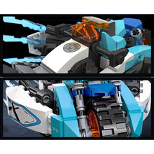 Load image into Gallery viewer, 341PCS MOC Technic Speed Comic Cartoon Cyberangel Motorcycle Motor Bike Model Toy Building Block Brick Gift Kids DIY New With Stand Compatible Lego
