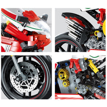 Load image into Gallery viewer, 998PCS MOC Technic Speed Agusta F3 Racing Sports Motorcycle Motor Bike Model Toy Building Block Brick Gift Kids DIY Compatible Lego
