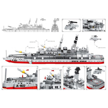 Load image into Gallery viewer, 830PCS Military WW2 Battleship Ship Boat Figure Model Toy Building Block Brick Gift Kids DIY Set New Compatible Lego
