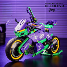 Load image into Gallery viewer, 998PCS MOC Technic Speed EVO 01 Racing Sports Motorcycle Motor Bike Model Toy Building Block Brick Gift Kids DIY Set New Compatible Lego
