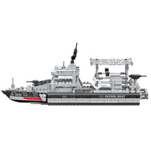 Load image into Gallery viewer, 826PCS Military WW2 Navy Patrol Ship Boat Frigate Figure Model Toy Building Block Brick Gift Kids DIY Set New Compatible Lego
