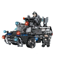 Load image into Gallery viewer, 415PCS MOC 4in1 City SWAT Heavy Armored Car Vehicle Figure Model Toy Building Block Brick Gift Kids DIY Compatible Lego
