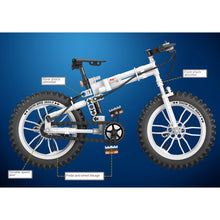 Load image into Gallery viewer, 242PCS MOC Technic Foldable Mountain Bike Bicycle Model Toy Building Block Brick Gift Kids DIY Set New 1:6 Compatible Lego
