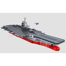 Load image into Gallery viewer, 3168PCS Military WW2 PLA Navy Large Fujian Class 003 Aircraft Carrier Figure Model Toy Building Block Brick Gift Kids DIY Set New Compatible Lego
