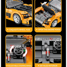 Load image into Gallery viewer, 1482PCS MOC Technic Speed JDM Static FD RX7 Super Racing Sports Car Model Toy Building Block Brick Gift Kids DIY Set New 1:12 Compatible Lego
