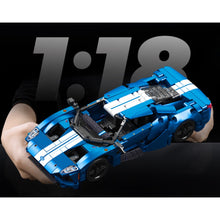 Load image into Gallery viewer, 522PCS MOC Technic Speed Blue GT22 Super Racing Sports Car Model Toy Building Block Brick Gift Kids DIY Set New 1:18 Compatible Lego
