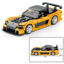 Load image into Gallery viewer, 1482PCS MOC Technic Speed JDM Static FD RX7 Super Racing Sports Car Model Toy Building Block Brick Gift Kids DIY Set New 1:12 Compatible Lego
