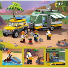 Load image into Gallery viewer, 570PCS MOC City Camper SUV Travel Trailer Scene Figure Model Toy Building Block Brick Gift Kids DIY Set New Compatible Lego
