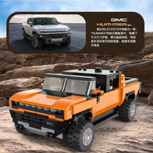 Load image into Gallery viewer, 431PCS MOC Technic Speed Orange Yellow GMC Hummer EV Pick Up Truck Car Model Toy Building Block Brick Gift Kids DIY Set New Compatible Lego
