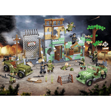 Load image into Gallery viewer, 834PCS Military WW2 Scene Willie Bantam 40 BRC Jeep Figure Model Toy Building Block Brick Gift Kids DIY Set New Compatible Lego

