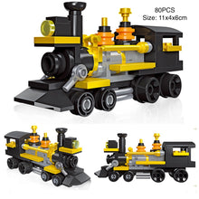 Load image into Gallery viewer, 466PCS MOC 6 Sets Mini Vintage Classic Train CO 490 Steam Lootive Model Toy Building Block Brick Gift Kids DIY Compatible Lego
