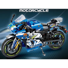 Load image into Gallery viewer, 823PCS MOC Technic Speed Racing Sports GSX Motorcycle Motor Bike Model Toy Building Block Brick Gift Kids DIY Compatible Lego
