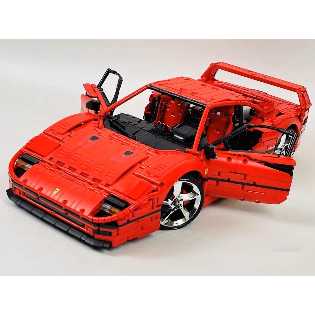 4026PCS MOC Technic Speed Static Large Red F40 Super Racing Sports Car Model Toy Building Block Brick Gift Kids DIY Set New 1:8 Compatible Lego